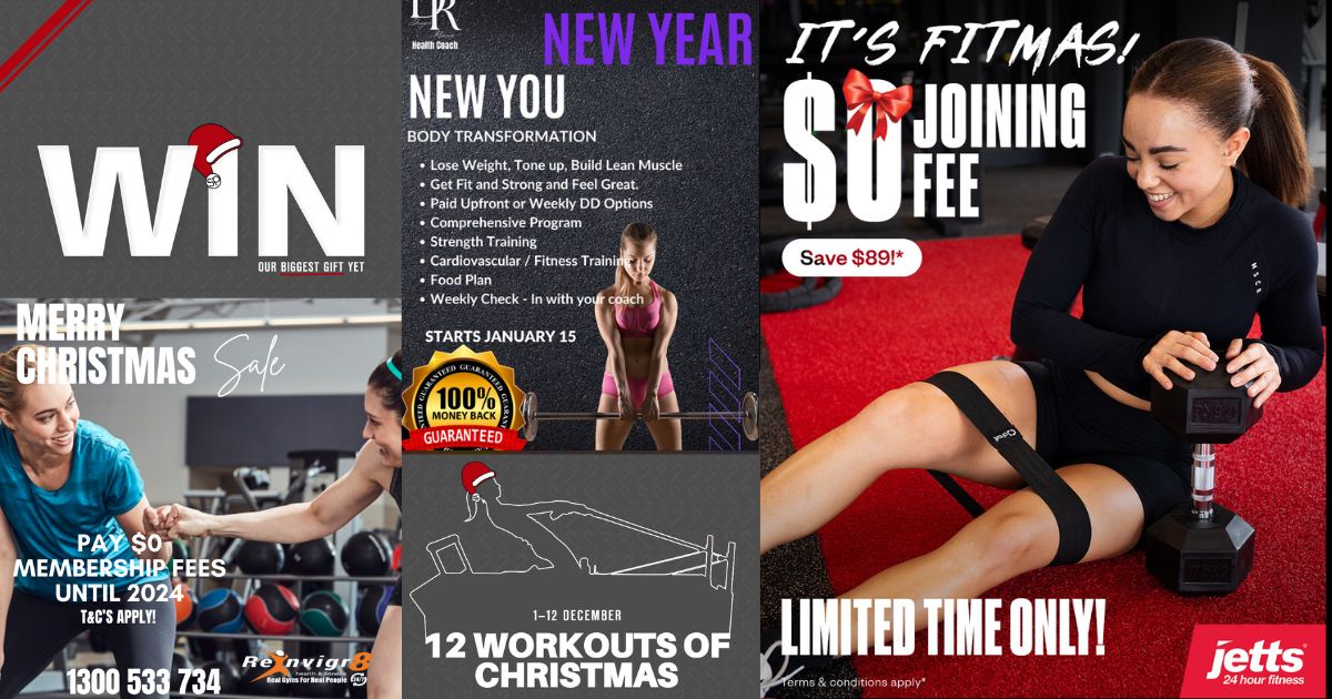 december gym events promos