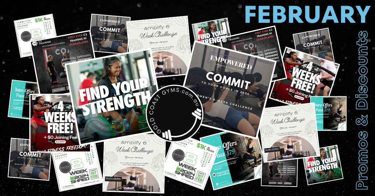 gold coast gym february events promos